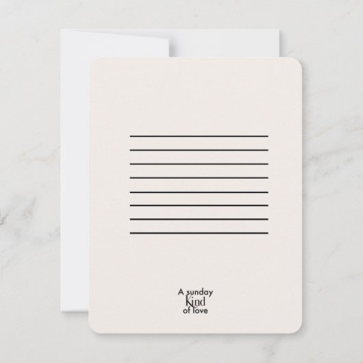 Ik steun je zwarte Flat Card (Achterkant)