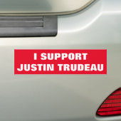 Ik steun Justin Trudeau Support Canada Cool Bumpersticker (Op auto)