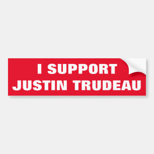 Ik steun Justin Trudeau Support Canada Cool Bumpersticker