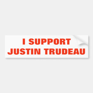 Ik steun Justin Trudeau Support Canada Unique Bumpersticker
