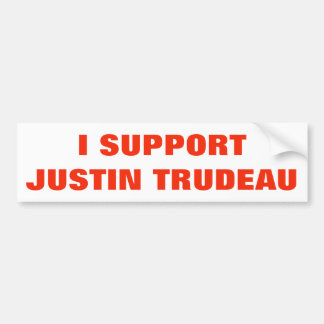 Ik steun Justin Trudeau Support Canada Unique Bumpersticker