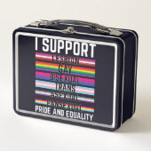 Ik steun lesbische homoseksuele biseksuele trans-a (Voorkant)