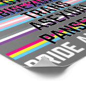 Ik steun lesbische homoseksuele biseksuele trans-a poster (Hoek)