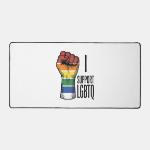 Ik steun LGBTQ Vintage Pride Fist Shirt Design_1 Bureaumat