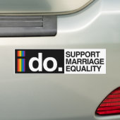 IK STEUN MARIAGE GELIJKHEID - -.png Bumpersticker (Op auto)