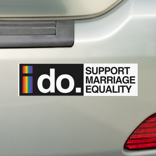 IK STEUN MARIAGE GELIJKHEID - -.png Bumpersticker (Op auto)