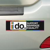 IK STEUN MARIAGE GELIJKHEID - -.png Bumpersticker (Op auto)