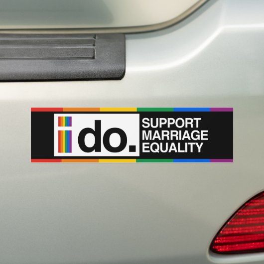 IK STEUN MARIAGE GELIJKHEID - -.png Bumpersticker (Op auto)