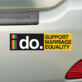 IK STEUN MARIAGE GELIJKHEID - -.png Bumpersticker (Op auto)