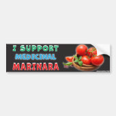 Ik Steun Medicinale Marinara Bumpersticker (Voorkant)