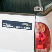 Ik steun Michael Williams bumper sticker (Op Truck)