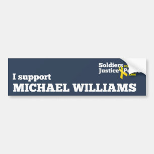 Ik steun Michael Williams bumper sticker