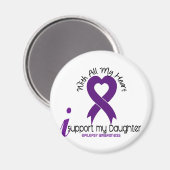 Ik steun mijn dochter Epilepsy Magneet (Voorkant / Achterkant)