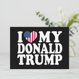 Ik steun mijn Donald Trump als president 2024 Kaart