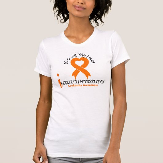 Ik steun mijn kleindochter Leukemie T-shirt (Voorkant)