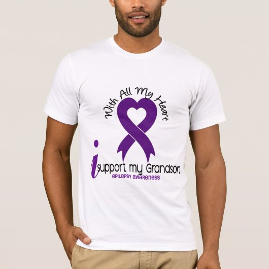 Ik steun mijn kleinzoon Epilepsy T-shirt (Voorkant)