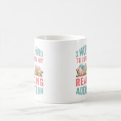 Ik steun mijn leesverslaving hard koffiemok (Center)