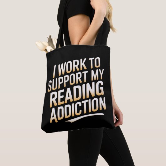 ik steun mijn leesverslaving tote bag (Dichtbij)