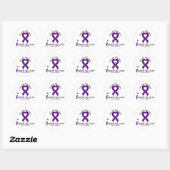Ik steun mijn neef Epilepsy Ronde Sticker (Vel)