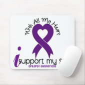 Ik steun mijn zoon epilepsie muismat (Met muis)