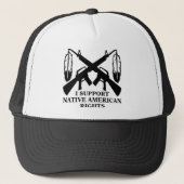 Ik steun Native American Rights Trucker Pet (Voorkant)