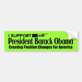 Ik steun Obama Bumpersticker (Voorkant)