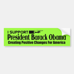 Ik steun Obama Bumpersticker