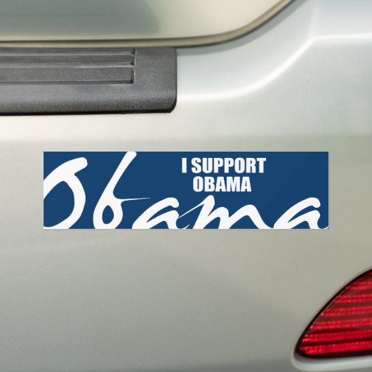 IK STEUN OBAMA BUMPERSTICKER (Op auto)
