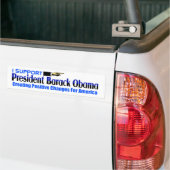 Ik steun Obama Bumpersticker (Op Truck)