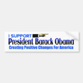 Ik steun Obama Bumpersticker (Voorkant)