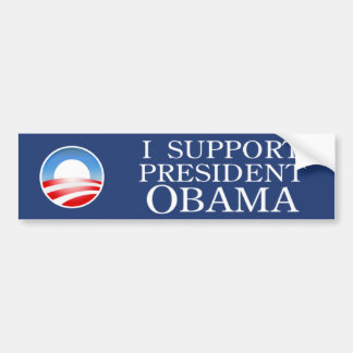 Ik steun Obama-Bumpersticker Bumpersticker