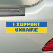 IK STEUN OEKRAÏNE BUMPERSTICKER (Op auto)