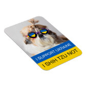 Ik steun Oekraine Ik Shih Tzu Niet Hart vlag Magneet (Rechterzijde)