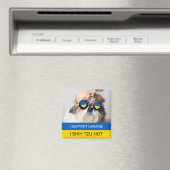 Ik steun Oekraine Ik Shih Tzu Niet Hart vlag Magneet (Insitu (Vaatwasser))