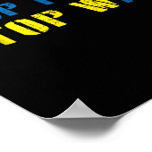 Ik steun Oekraïne om de oorlog tegen Poetin te sto Poster (Hoek)