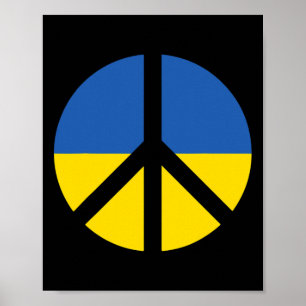 Ik Steun Oekraine Sta Bij Oekraine Oekraïense Vlag Poster