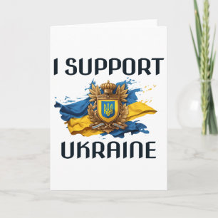 Ik Steun Oekraine Staat Voor Oekraïense Russische Kaart