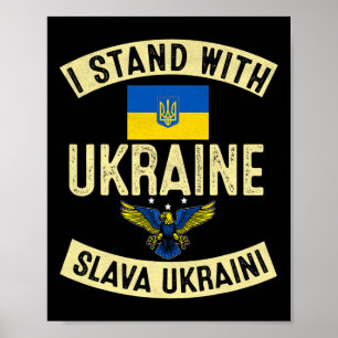 Ik Steun Oekraïne Steun Oekraïne Oekraïens  Poster
