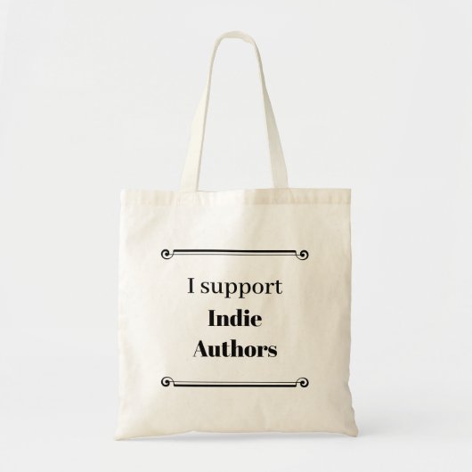 Ik steun onafhankelijke auteurs tote bag (Voorkant)