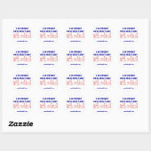 Ik steun ons leger met koekjes!! ronde sticker (Vel)