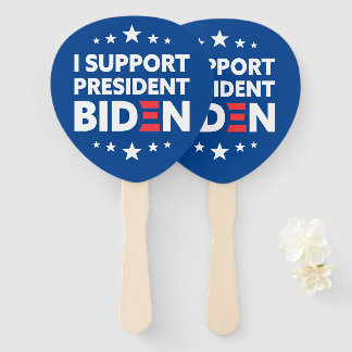Ik steun President Biden Stars Aangepaste kleur Handwaaier