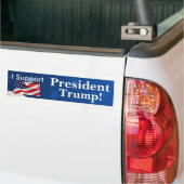 Ik steun President Trump! Bumpersticker (Op Truck)