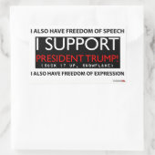 Ik steun President Trump Sticker (Tas)