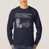 Ik steun publieke stadions T-Shirt (Voorkant)