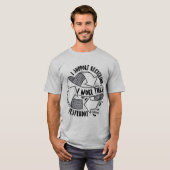 "Ik steun recycling. Ik heb dit gisteren gehoord." T-shirt (Voorkant volledig)