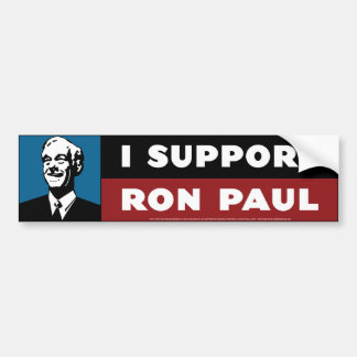 Ik steun Ron Paul - Cool Blue Bumpersticker