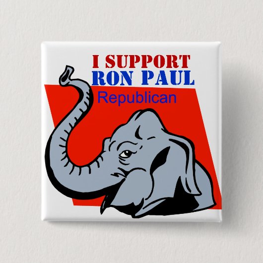 IK STEUN RON PAUL POLITIEKE BUTTON (Voorkant)
