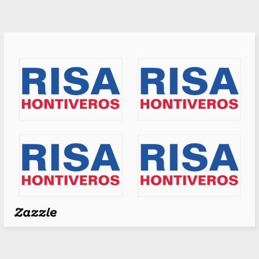 Ik steun senator Risa Hontiveros  Rechthoekige Sticker (Vel)