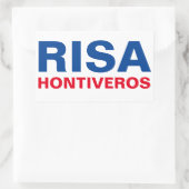Ik steun senator Risa Hontiveros  Rechthoekige Sticker (Tas)