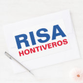 Ik steun senator Risa Hontiveros  Rechthoekige Sticker (Envelop)